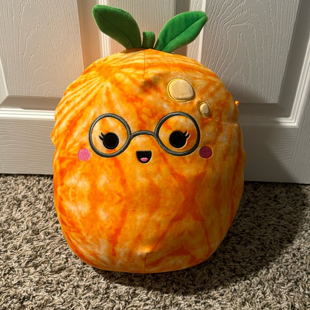 Original Squishmallows Kelly Toys Judy the Tangerine tie dye plush 12" no tag